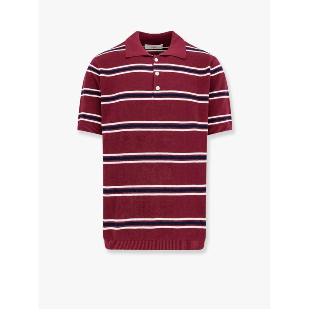 Dunst Men Cotton Polo Shirt With Striped Motif